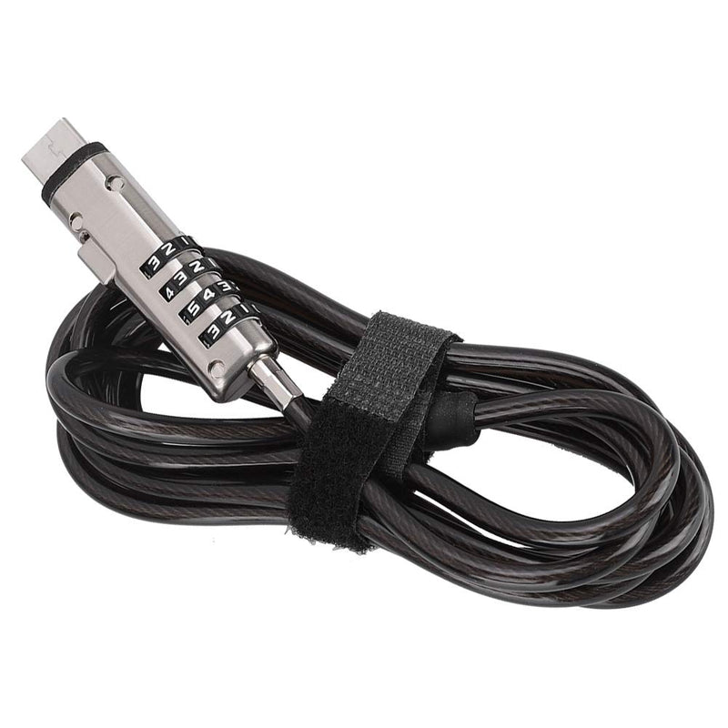 Computer Lock,Laptop Keyless Security Cable Combination Lock Anti-Theft Safety Lock with Locking Cable for Desktop, Laptop, Projector