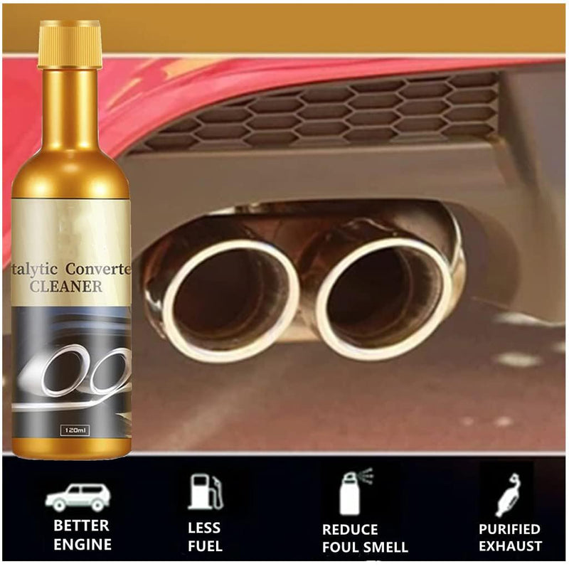 KXC 2PCS Catalytic Converter Cleaner kit，Catalytic Converter Cleaner, Catalytic Converter Cleaner，Fuel System Treatment Oil for Gas and Diesel Car.