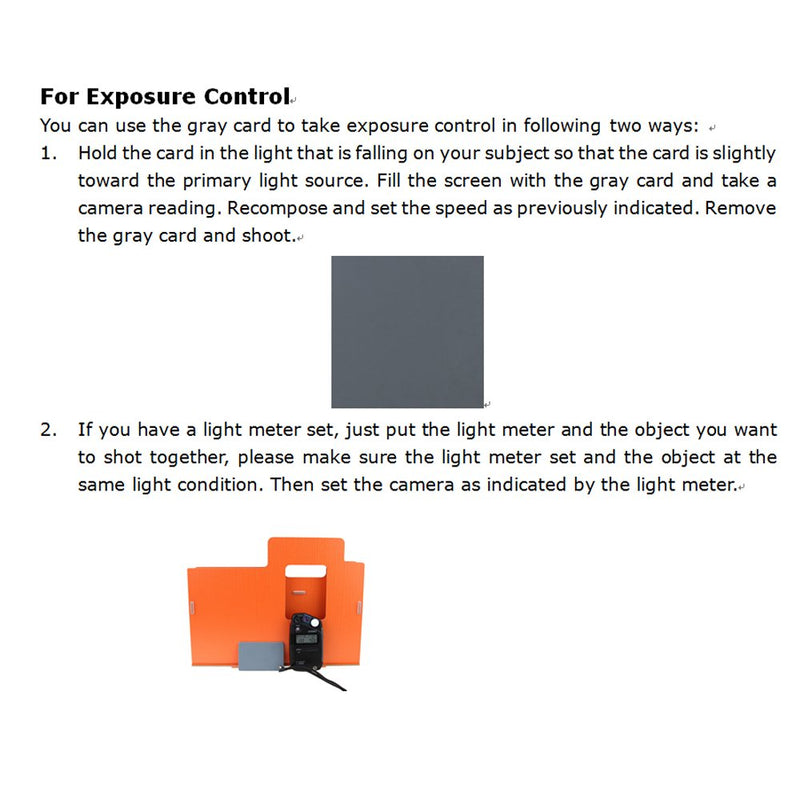 JJC 4" x 5.2" PVC White Balance Card Set for Achieving Perfect Color Balance in Your Photos - Including an 18% Neutral Grey Card, a White Card and a Black Card 4.0" x 5.2"