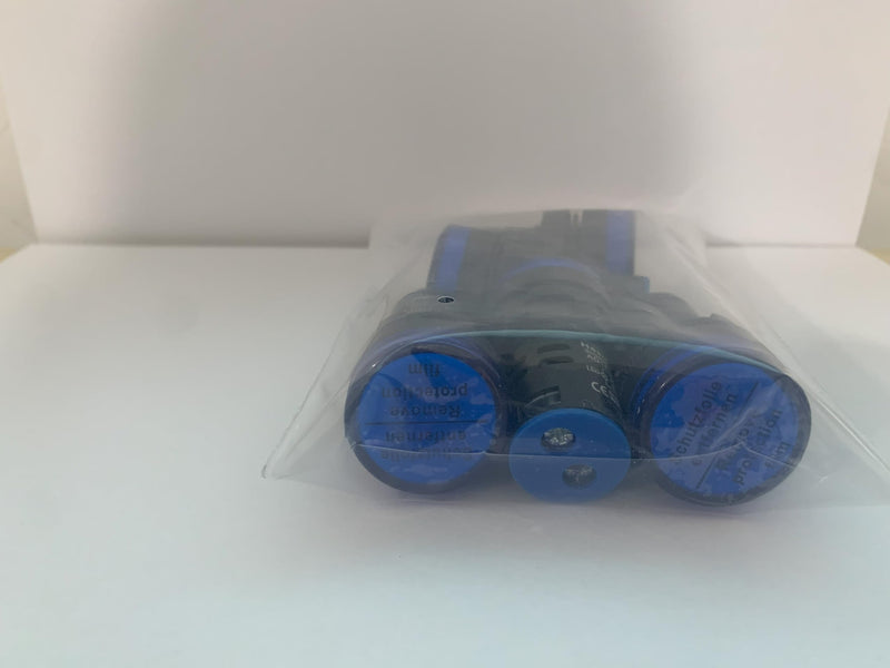 Heschen 22mm LED indicator light AD16-22D/S 24VDC 20mA blue light color pack of 5