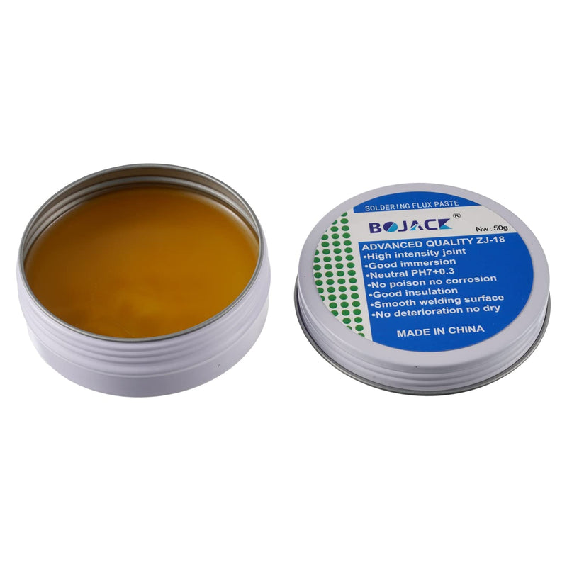 BOJACK 50g Solder Paste No-Clean Lead-Free Flux Environmentally Friendly Solder Tin Paste for Welding (Pack of 1) one piece