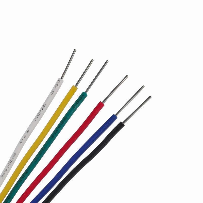 TUOFENG 22 awg solid wire, solid wire kit, each color 9 meter spool, 22 gauge jumper wire lay-up wire kit 22AWG single copper core wire set