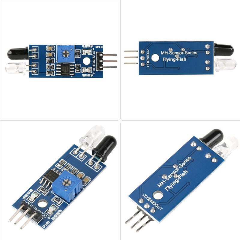 pieces infrared sensor, infrared obstacle avoidance sensor module for smart car robot, sensor