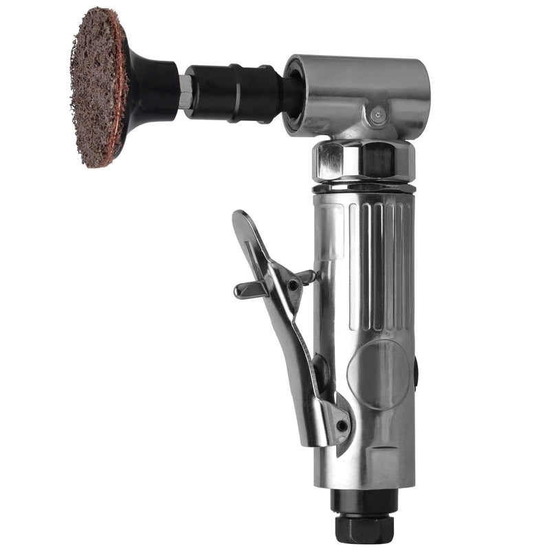 1/4 inch angle air die grinder with 22 pcs 2-inch quick change sanding discs, polished color angle pneumatic die grinder, air die grinder kit