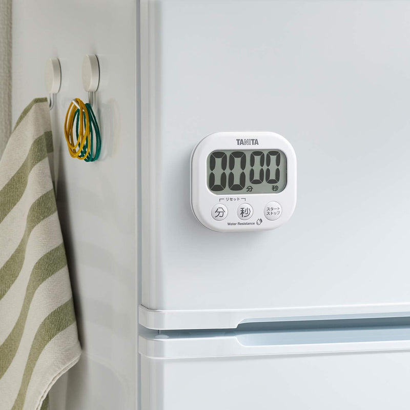 Tanita TD426WH Kitchen Study Study Timer Washable Large View Timer White 3.3 x 3.1 x 0.9 inches (8.4 x 7.8 x 2.2 cm)