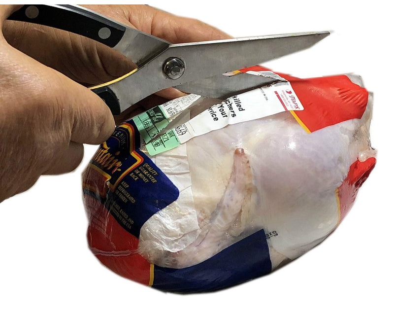 HeavyDuty Kitchen Scissors for Meat, Bones, Shears for Lobster Multifunctional Chef Approved Beige