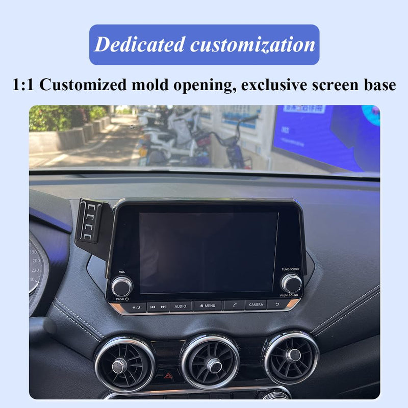Car Phone Holder for Nissan Rogue Auto Accessories[Only for 2021-2025 Rogue's 8-inch Touchscreen][XX NO Fit 9-in & 12.3-inch Touchscreen XX][Auto Lock Hands Free Automobile Cell Phone Mount] 2021-2025 Rogue 8-inch Screen