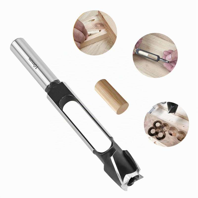 Deep Tenon Drill for Carpentry Work, 8mm, 10mm, 12mm, 15mm, 20mm, 25mm, 30mm, 35mm, 40mm, Wood Dowel Hole Cutter, Tenon Cutter, Cork Drill, Deep Dowel Cutter (10mm)