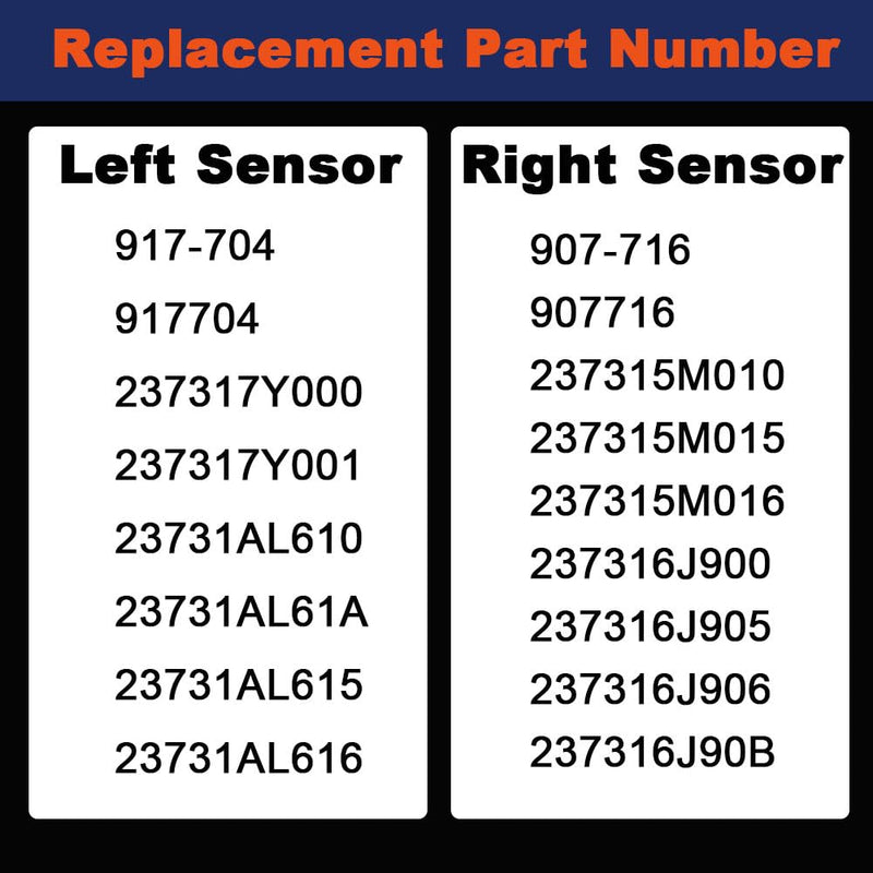 Camshaft Position Sensor Left and Right Compatible with 2002-2021 V6 3.5L 4.0L Nissan Altima Maxima Murano Quest 350Z Frontier Pathfinder Xterra,2003-2008 Infiniti FX35 G35 I35 M35 Set of 2 Camshaft Sensor