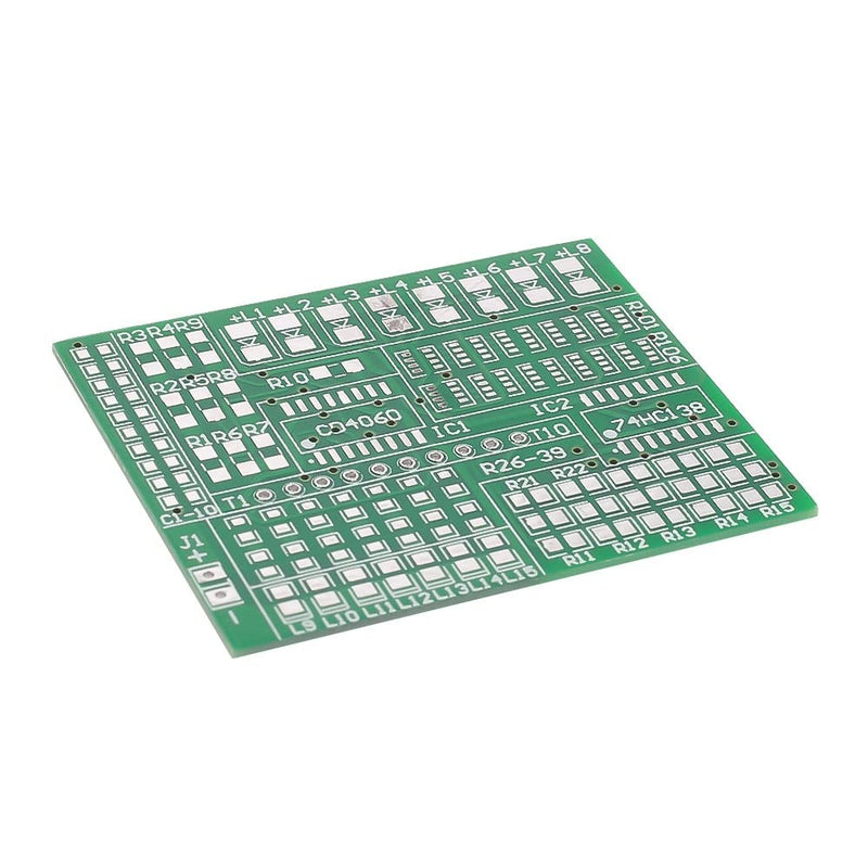 RGB LED flashing controller DIY kit, DC 4V-6V SMD soldering practice board, SMD component welding practice electronics suite for practicing soldering