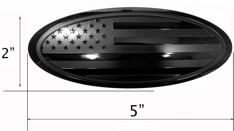 5 inch Overlay Tailgate Metal Emblem Compatible with Ford Bronco Sport (Black, 5") 5" Black