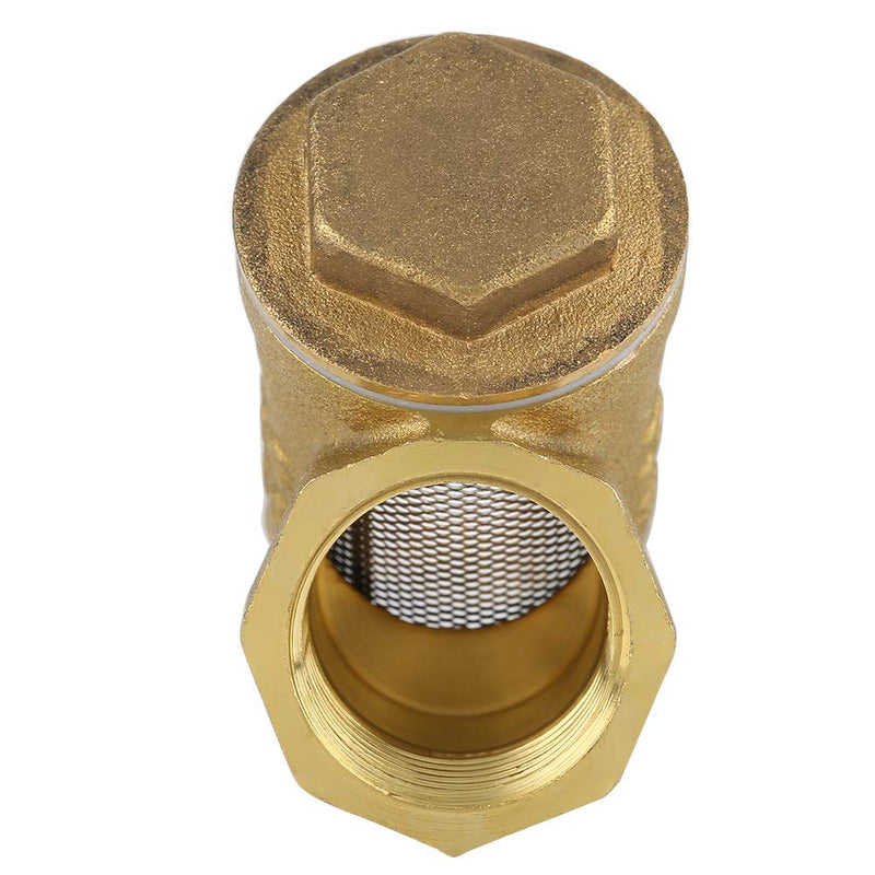 Akozon Y Shaped Filter Ball Valve 1/2 Inch BSPP Female Thread Y Shaped Three Way Brass Strainer Filter Valve Connection for Water Oil Separation