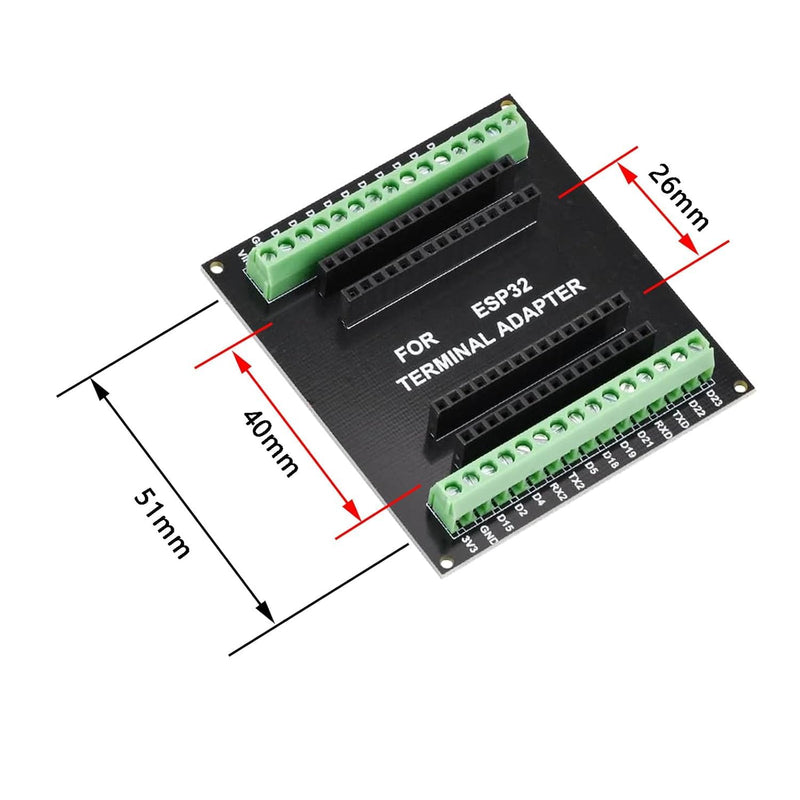 3pcs ESP32 Breakout Board for 30PIN, ESP32 Development Board 2.4 GHz | Dual Core WiFi + Bluetooth 2-in-1 Microcontroller ESP-WROOM-32 Chip for Arduino (3) 3