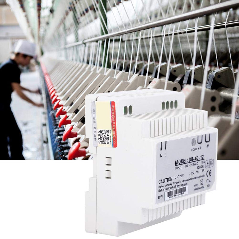 DR 60-12 AC/DC 60W 100-240V transformer DIN rail power supply industrial power supplies PWM control with one output high-precision DIN rail (DR 60-12) DR-60-12