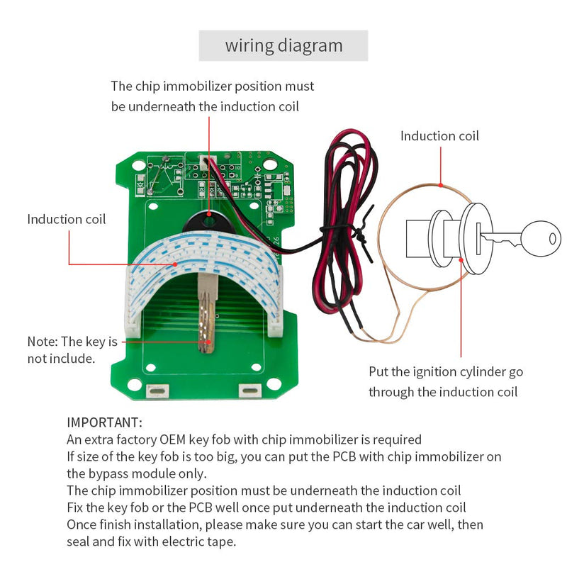 EASYGUARD bm002 Universal Version Chip immobilizer Bypass Module for Vehicle with chip immobilizer in Factory OEM Key fob