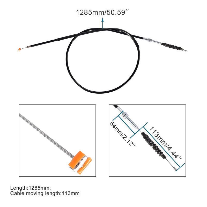 GOOFIT 50.59" Clutch Cable Replacement for 200cc 250cc ATV Quad Dirt Pit Bike Four Wheele Dune Buggy Go Kart Chinese Scooter