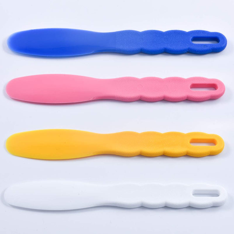 3 flexible rubber mixing bowls, dental rubber plastic spatulas for alginate and plaster materials.