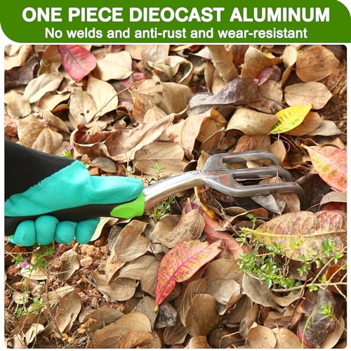 JMOO Garden Tools, 8-Piece Garden Tool Set with Non-Slip Ergonomic HandlesIdeal for All Ages, This is the for Dad and Mom, and Gardening Enthusiasts.