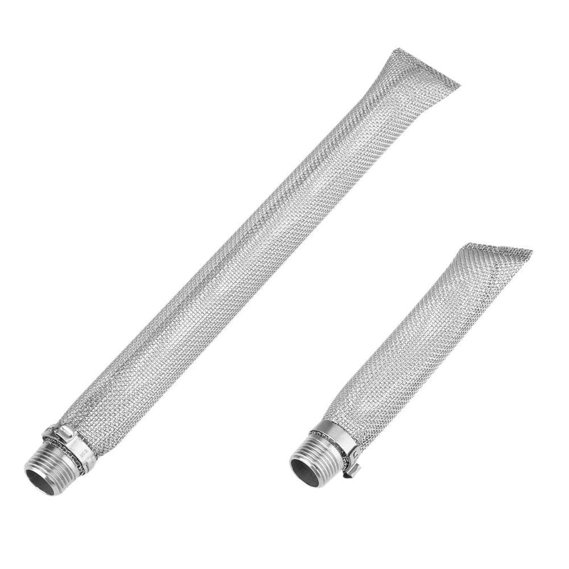 Fdit Stainless Steel Beer Filter 12" 6" Beer Brew Hop Strainer Tool for Kettle or Mash Tun 1/2"