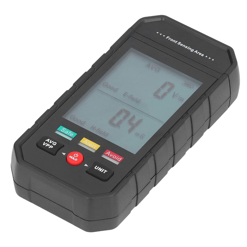 EMF Meter, Electromagnetic Field Radiation Detector with Backlit Digital LCD Display, Automatic Alarm, Portable EMF Tester for Home Office EMF Inspections