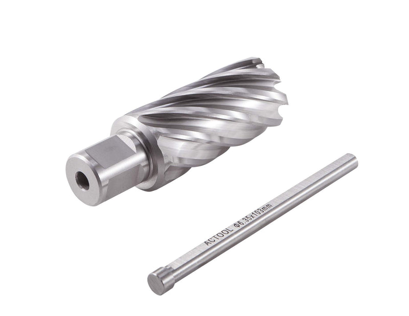 1-1/8" Diameter × 2" Depth of Cut HSS ANNULAR Cutter with 3/4'' Weldon Shank 1-1/8'' x 2''