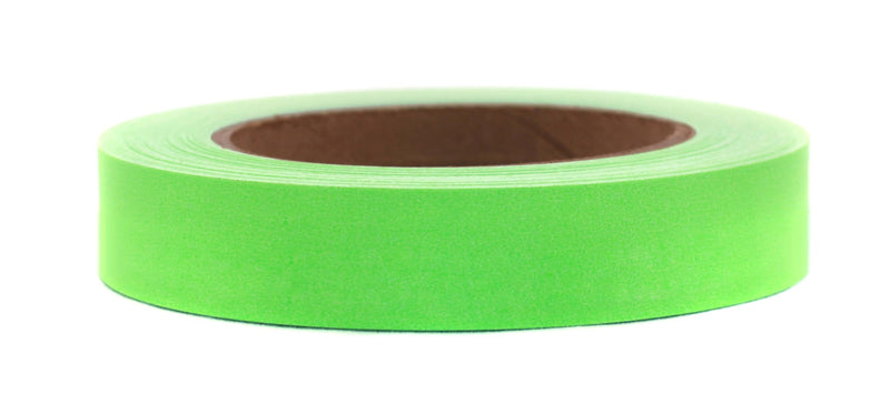ChromaLabel 1 Inch Removable Adhesive Color Code Labeling Tape, 60 Yard Roll, Fluorescent Green 1" Wide, 60 Yards