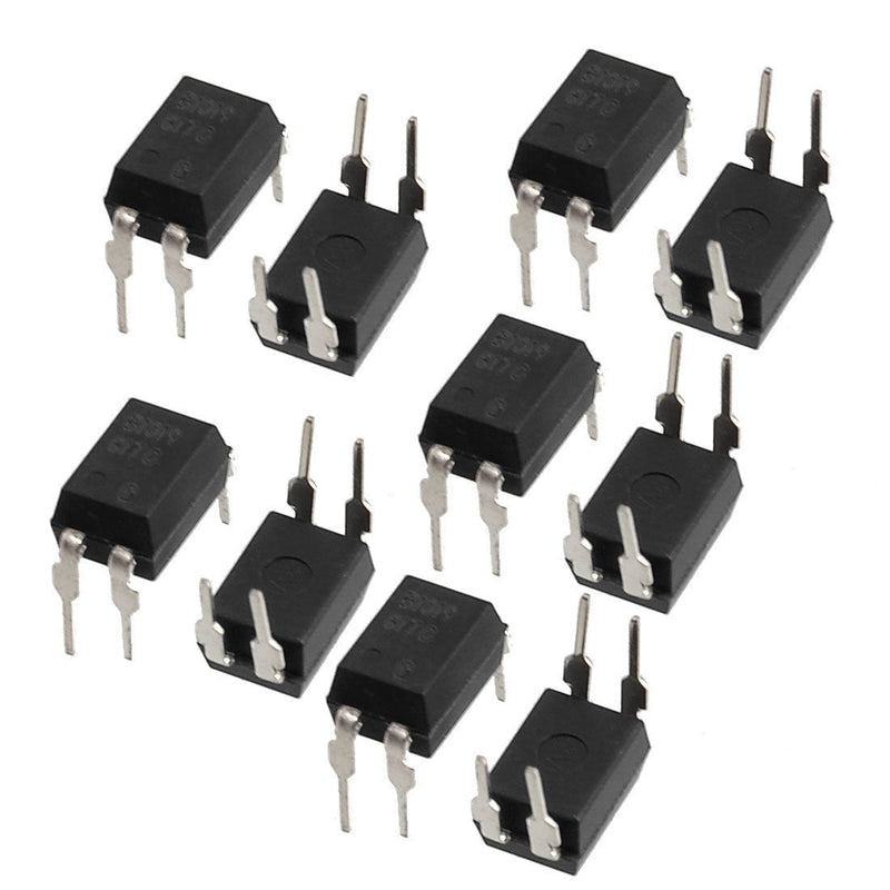 RUNCCI-YUN 60pcs Optocoupler PC817 2.54mm Pitch 4 Pins DIY DIP-4