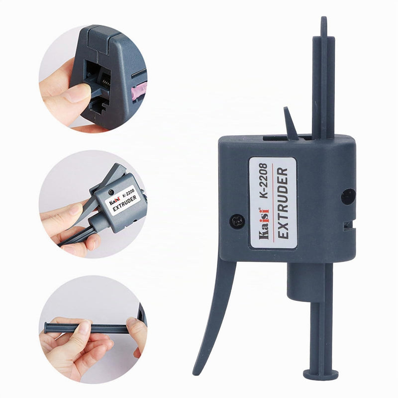 K2208 Soldering Paste Extruder Solder Paste Dispenser Solder Flux Dispenser Nozzles Portable Solder Flux Glue Dispenser with 1.3 mm