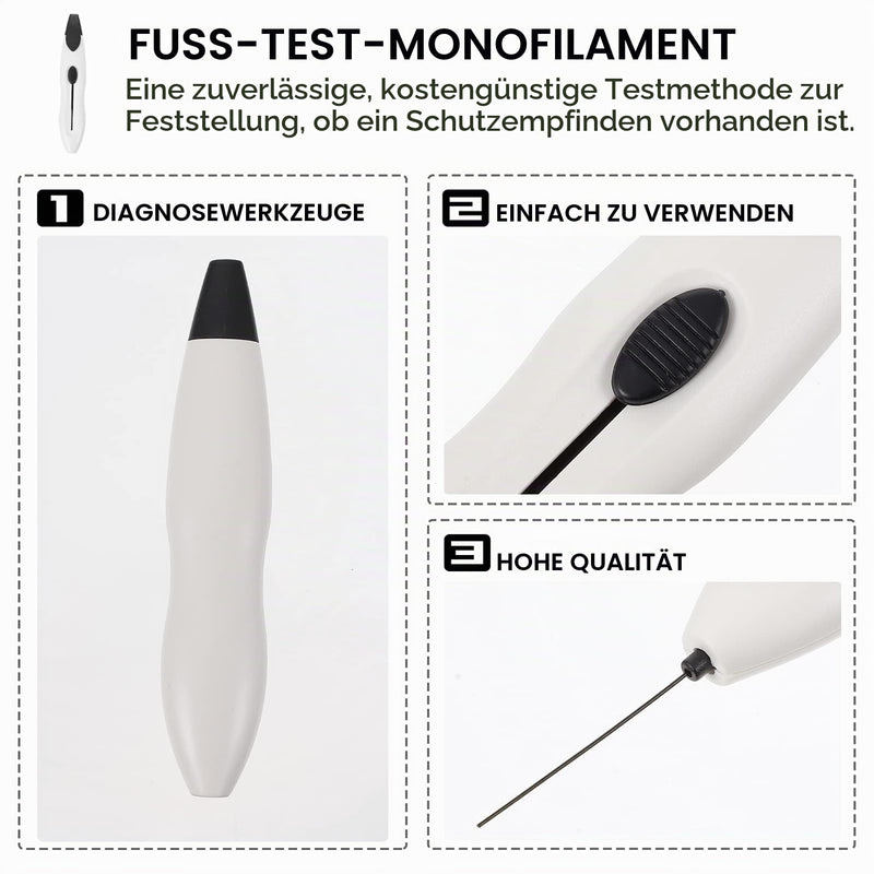Healifty Diabetic Monofilament Tester Pen 10G Foot Filament Tartar Monofilament Diabetic Neuropathy Foot Test Pack of 12
