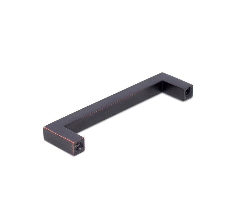 BirdRock Home Square Contemporary Handle - Oil Rubbed Bronze - 10 Pack - 3.75 Inch Kitchen Cupboard Furniture Cabinet Hardware Drawer Dresser Pull Trad 10 Pieces