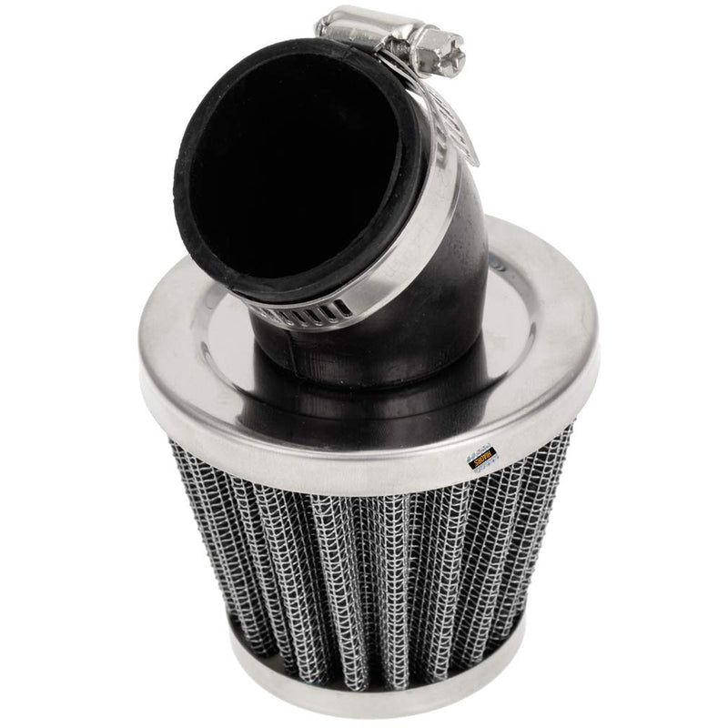 HIAORS 38mm Bent Rubber Tube Air Filter Cleaner for 110cc 125cc CRF SSR Sunl Taotao Pit Dirt Bike ATV Quad