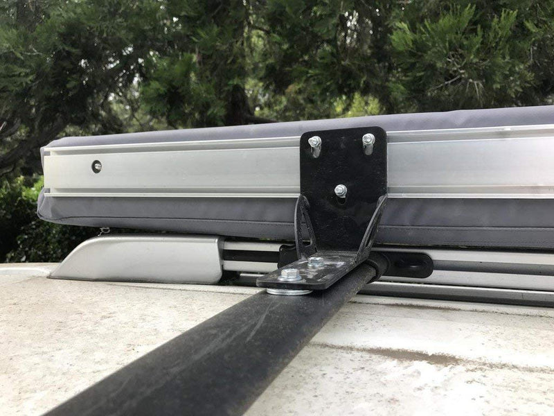 ARB 813402 Awning Bracket 50 mm Wide Pre-Drilled Holes 8 mm Gusseted Awning Bracket Ideal for Additional Strength for Off-Road use or Under Extreme Conditions. 1