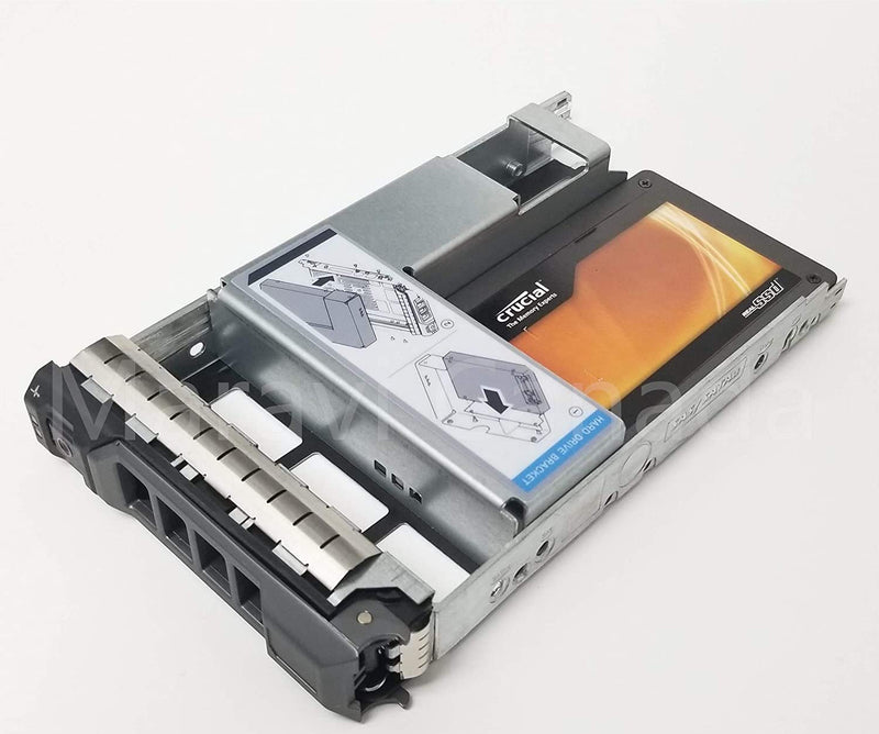 3.5" to 2.5" SSD SAS SATA Hard Drive Tray Adapter Bracket Converter Cage for Dell HP IBM Lenovo Mac Apple 3.5 inch Caddy, Compatible with Dell 9W8C4 Y004G WWGPK with Screws (2-Pack) 2-Pack