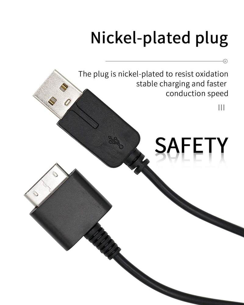 Data Sync Transfer Power Charger Cable Cord Compatible with PSP Go Power Cable, Data and Power Cable Fit for Sony PSP Go 2 in 1 USB 2.0