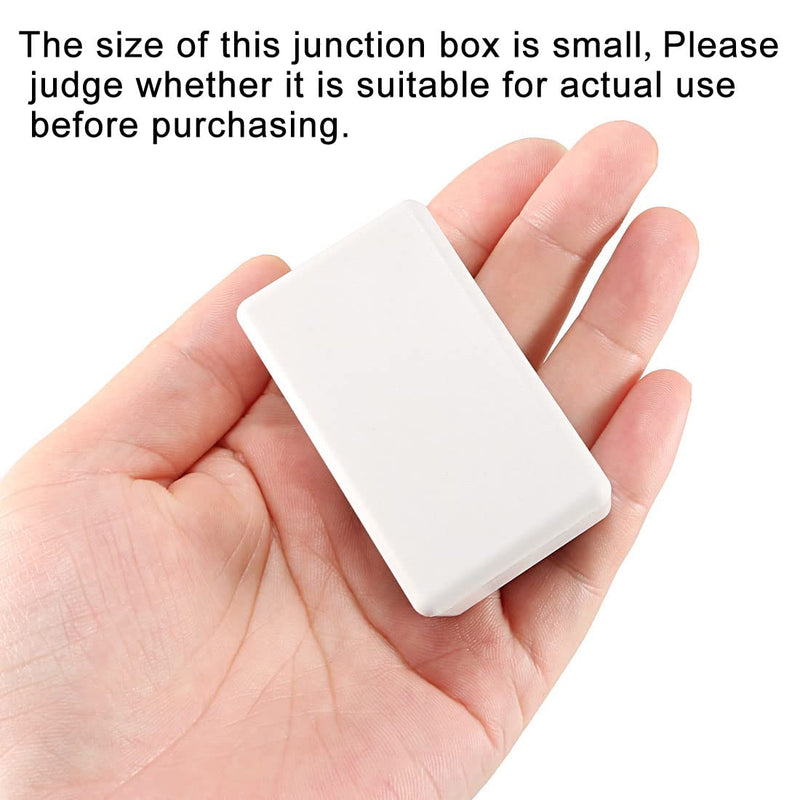 sourcing map 61 x 36 x 25 mm Junction Box Plastic Electronics Housing DIY Junction Box Project Box Housing Small Gray White