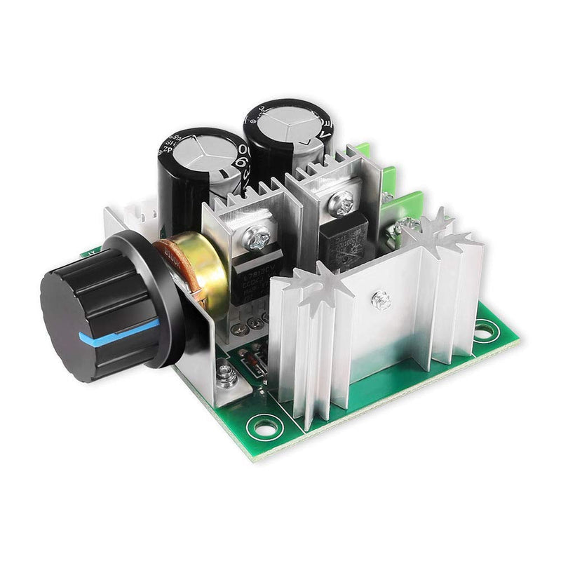 ARCELI 12V-40V 10A PWM DC Motor Speed Controller with High Torque and Low Radiation Frequency with Rotary Knob High Efficiency Variable Speed Controller Regulator