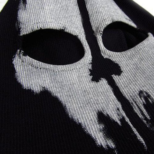 Takashi 2 Hole Balaclava Ghost Skull Face Mask Bike Motorcycle Helmet Hood Ski Sport Neck Face Mask Halloween Horror Call of Duty