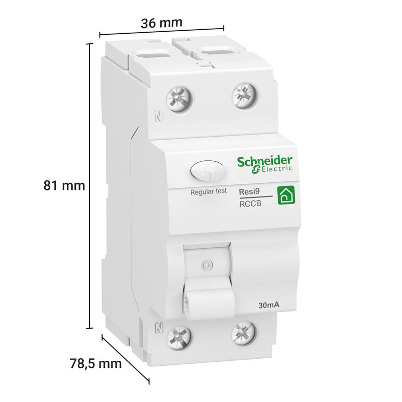 Schneider Electric Resi9 R9R22240 2-Pin R9R22240 | 40A, 30mA, Type A 40 amps 2-pin