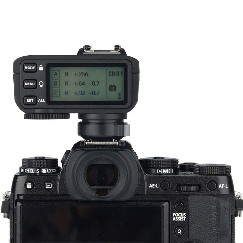 Godox X2T-F Wireless Flash Trigger for Fujifilm, 2.4G TTL II HSS 1/8000s Group Function LCD Control Panel Flash Transmitter Compatible with Fujifilm GRX50S X-T1 X-T2 X-10 X-PRO1 X-A3