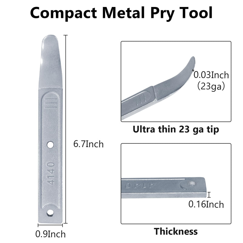 4140 pry tool, trim removal pry tool, panel removal tools for auto trim, Car Trim Removal pry Tool Kit, interior door trim pry tool, panel popper tool, metal pry bar for automotive Planes (1 pack) Pry Tool 1Pcs