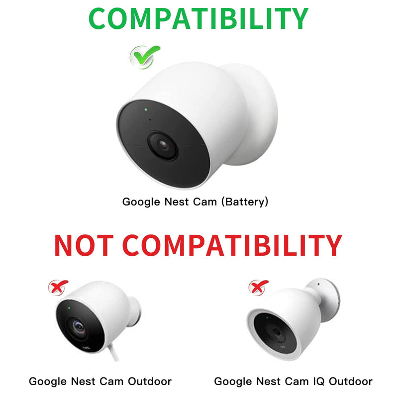 2Pack Power Cable Compatible with Google Nest Cam Outdoor or Indoor, Battery, 30Ft/9.1m Weatherproof Outdoor Cable Continuously Charging Your Nest Camera (Black) Black