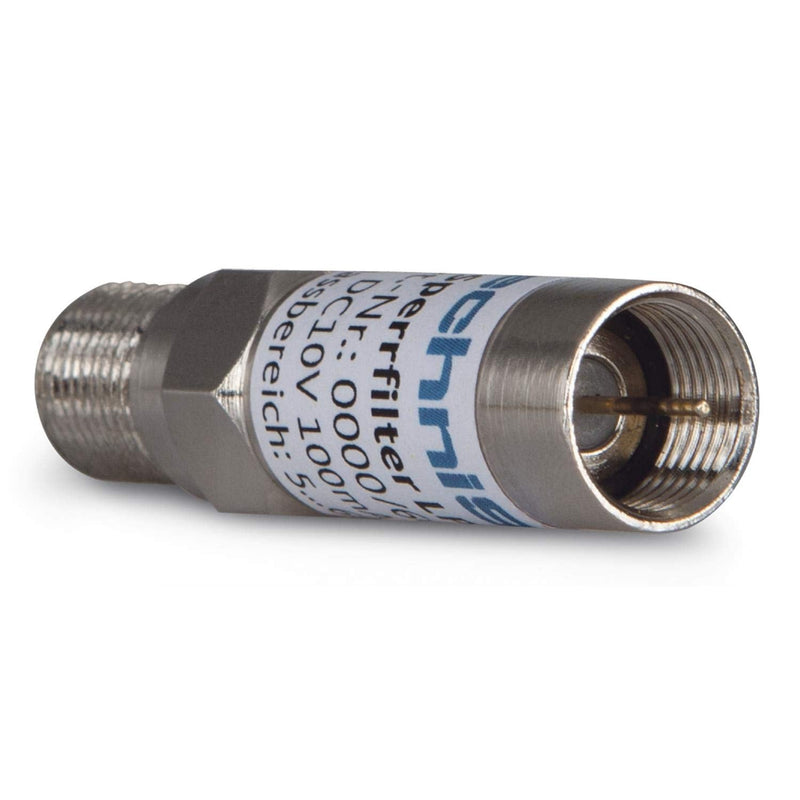TechniSat LTE blocking filter | LPF694 DC Pass Waterproof Indoor Outdoor F Female / F Plug Silver