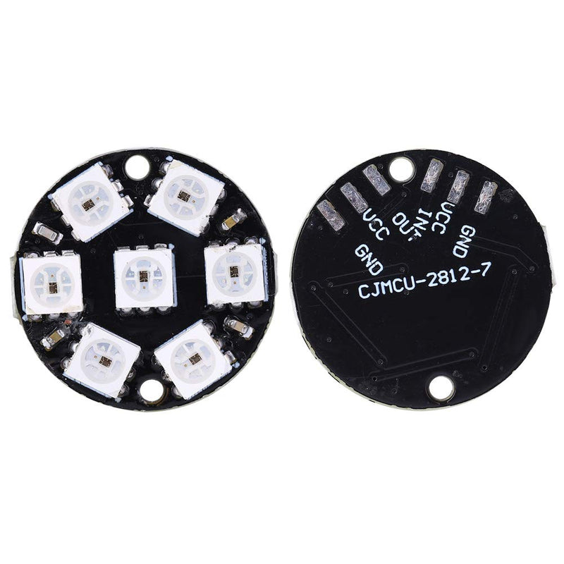 Pack of 10 LED Drivers, Round Built-in Color Light Ws2812b Ring 5050 WS2812 Development Board 7 Bit Cjmcu Bit WS2812 RGB