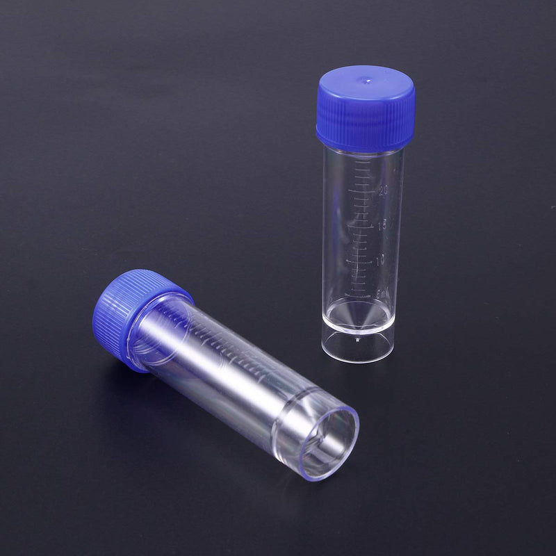 Hemobllo sample cups with screw lid samples container without label laboratory medical use 25-30ml 10 pieces