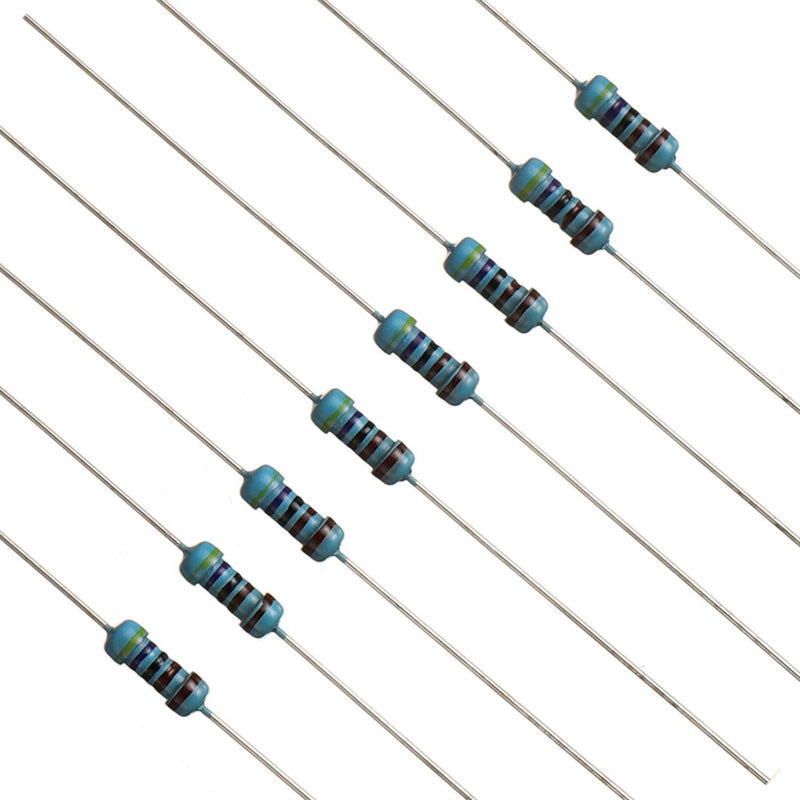 Bojack Resistors Assortment Kit, 50 Values, 1350 Pieces, 0 Ohm - 5.6 M Ohm with 1 % 1/4 W Metal Film