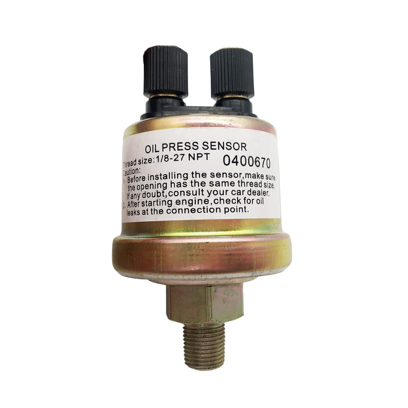 0-150 Psi Oil Pressure Sensor Replacement for Oil Press Gauge 1/8-27NPT 0-10 bar Gauge Sender 2 Pins