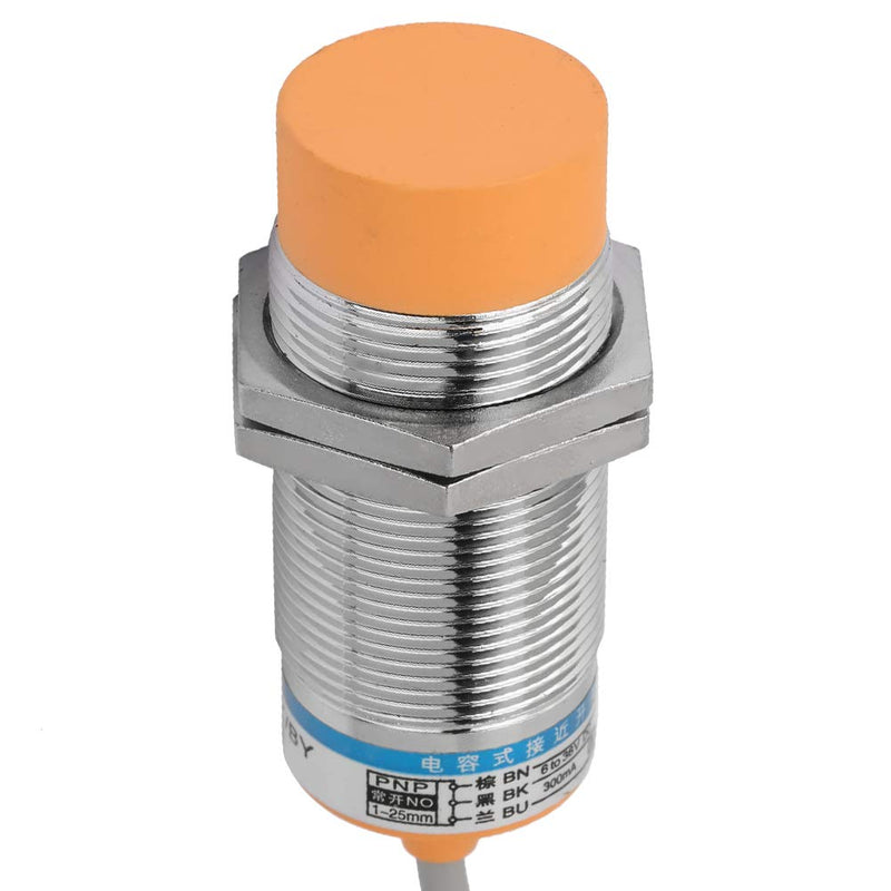 Capacitive proximity sensor, LJC30A3-HZ/BY-DC-PNP 3-wire switch with normally open proximity sensor and 25mm detection distance
