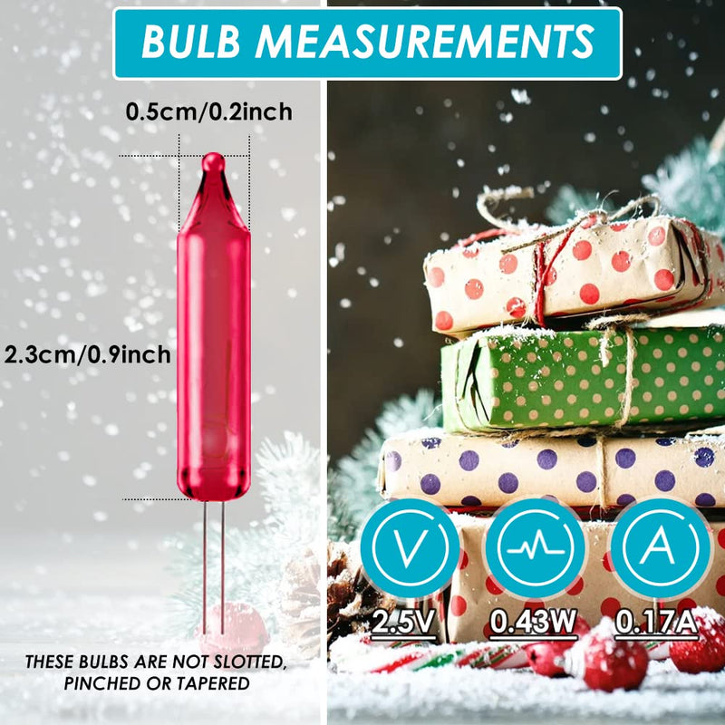 allsun Christmas Light Tester with 50pcs 2.5V Bulbs, Non-Contact Voltage Tester and Repair Tool, 12-600Vac Christmas Tree Light Tester for Holiday String Lights, Bulb and Fuse Checker Light Tester+50pcs Blubs, Christmas Light Repair Tools