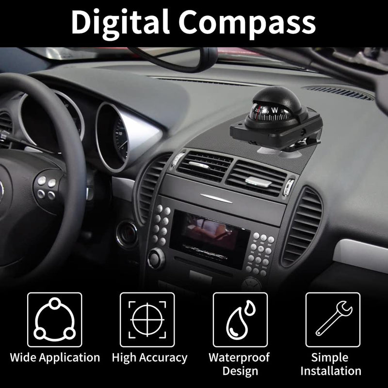 Marine Navigation Multifunctional, Car Boat Marine Navigation Camping Mount Dashboard Digital for Car Vehicle Sea Marine Boat Ship Outdoor Trip