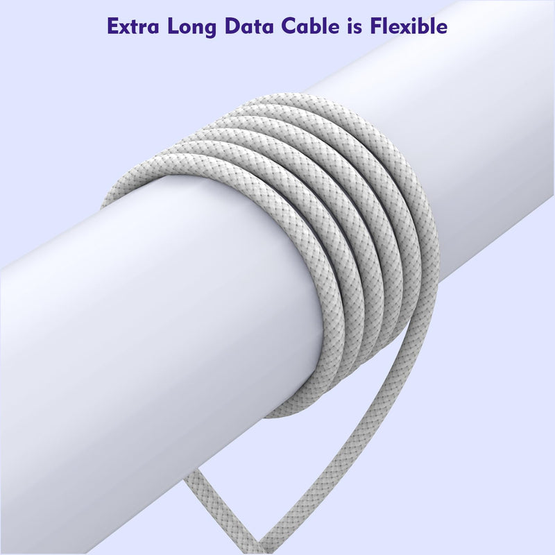 [3 Pack]Long 10FT iPhone 16 15 Charger 20W Fast Wall Charger Block,10Foot USB C to C Braided Woven Cable Fast Charging for iPhone 16/16 Pro/16 Pro Max/16 Plus/iPhone 15/15 Pro/15 Pro Max/iPad 12.9 Pro